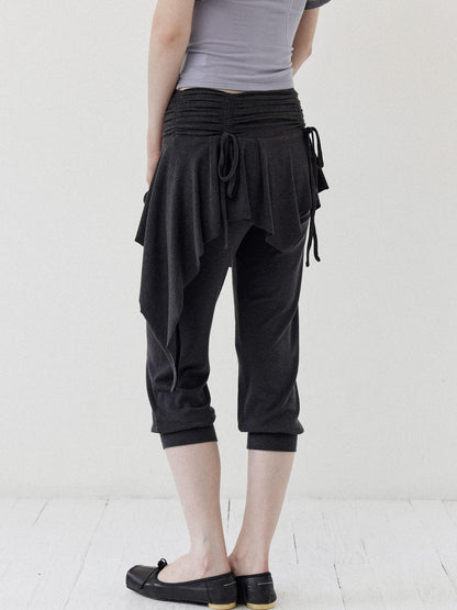 DKZ OFFICIAL Ballet Layered Asym Hem Paneling Women&