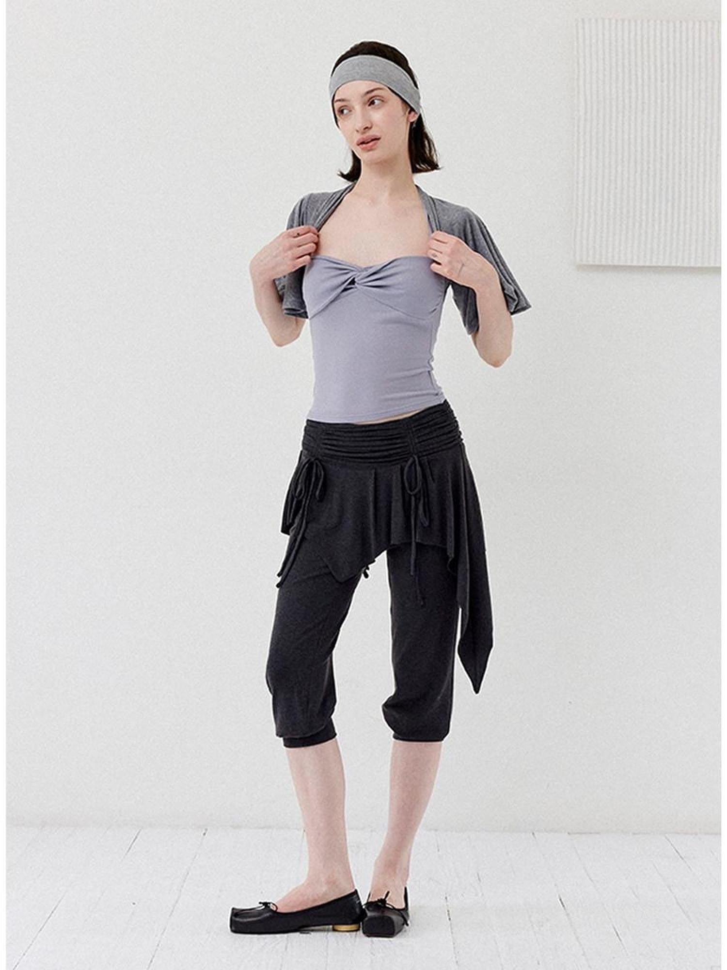 DKZ OFFICIAL Ballet Layered Asym Hem Paneling Women&