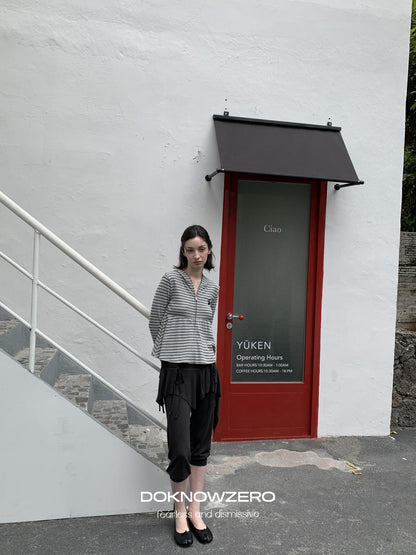 DKZ OFFICIAL Ballet Layered Asym Hem Paneling Women&