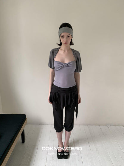 DKZ OFFICIAL Ballet Layered Asym Hem Paneling Women&