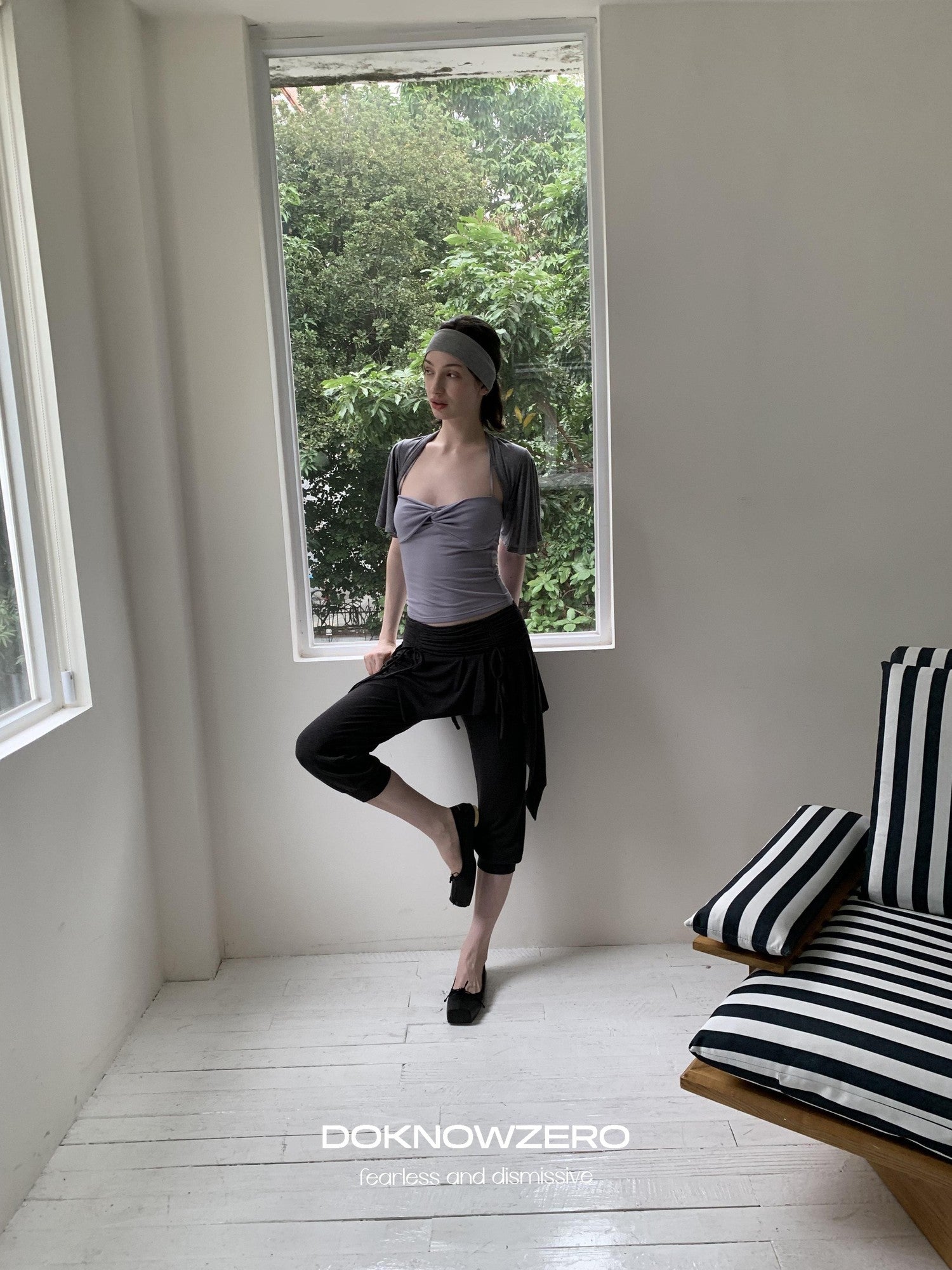DKZ OFFICIAL Ballet Layered Asym Hem Paneling Women&