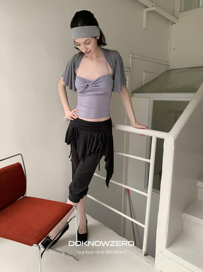 DKZ OFFICIAL Ballet Layered Asym Hem Paneling Women&
