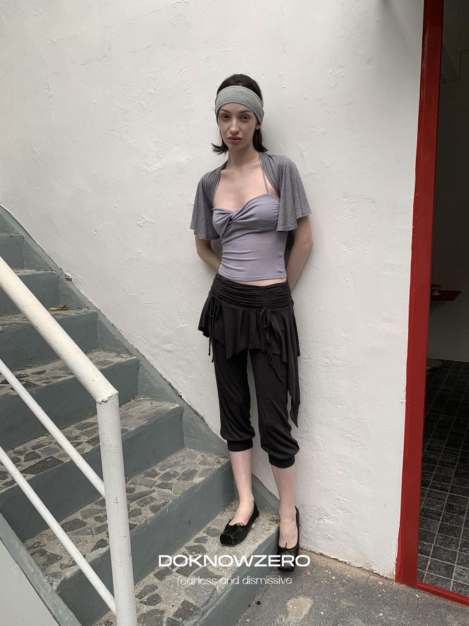DKZ OFFICIAL Ballet Layered Asym Hem Paneling Women&
