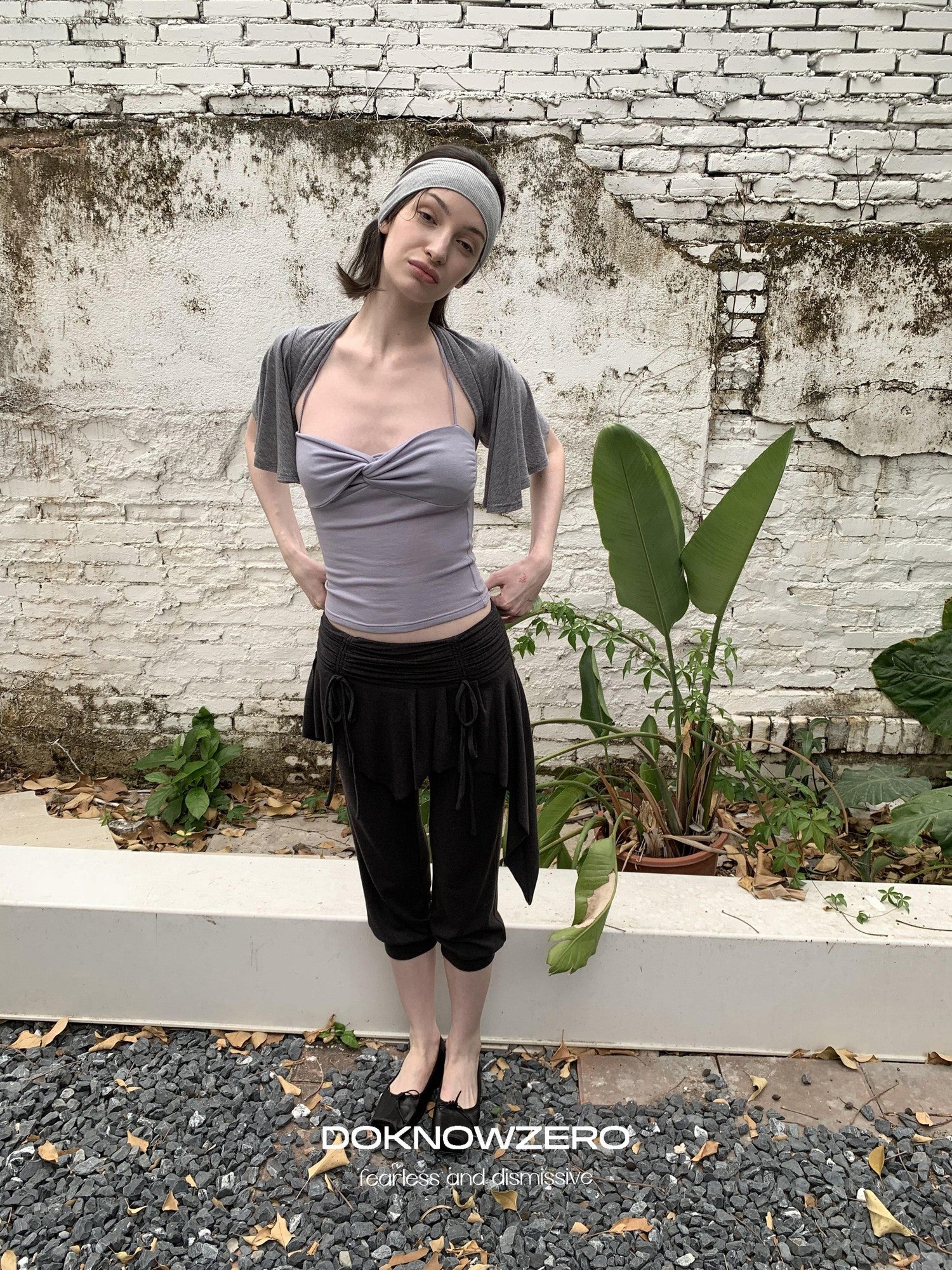 DKZ OFFICIAL Ballet Layered Asym Hem Paneling Women&