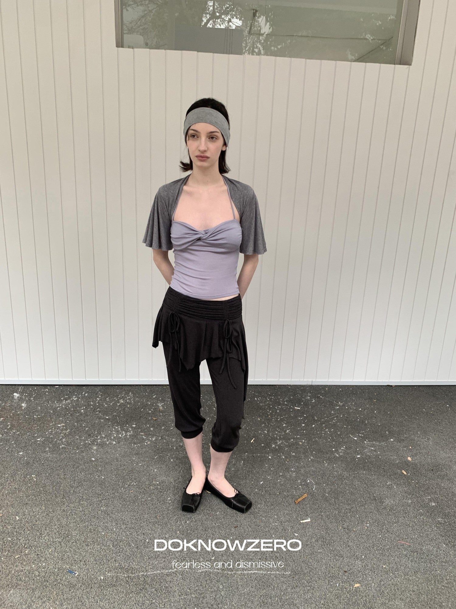 DKZ OFFICIAL Ballet Layered Asym Hem Paneling Women&