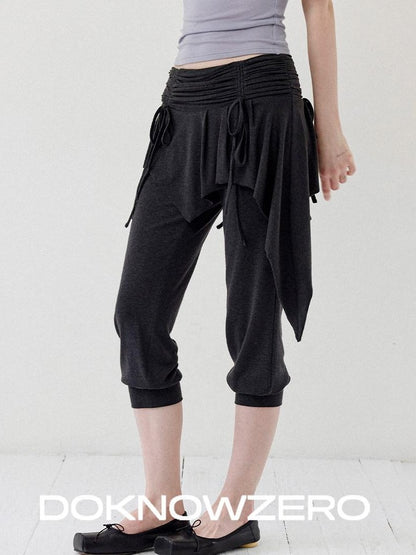 DKZ OFFICIAL Ballet Layered Asym Hem Paneling Women&