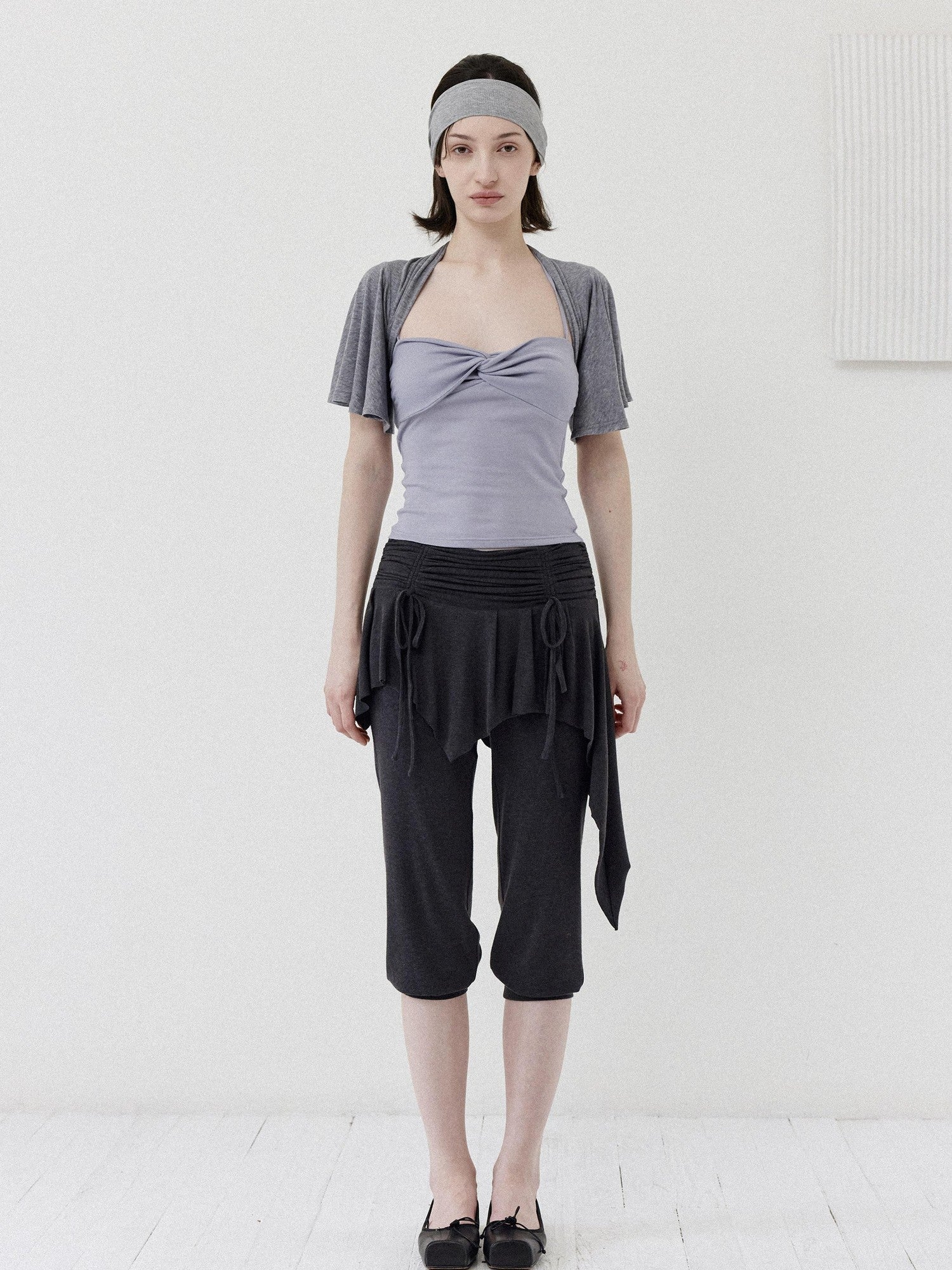 DKZ OFFICIAL Ballet Layered Asym Hem Paneling Women&