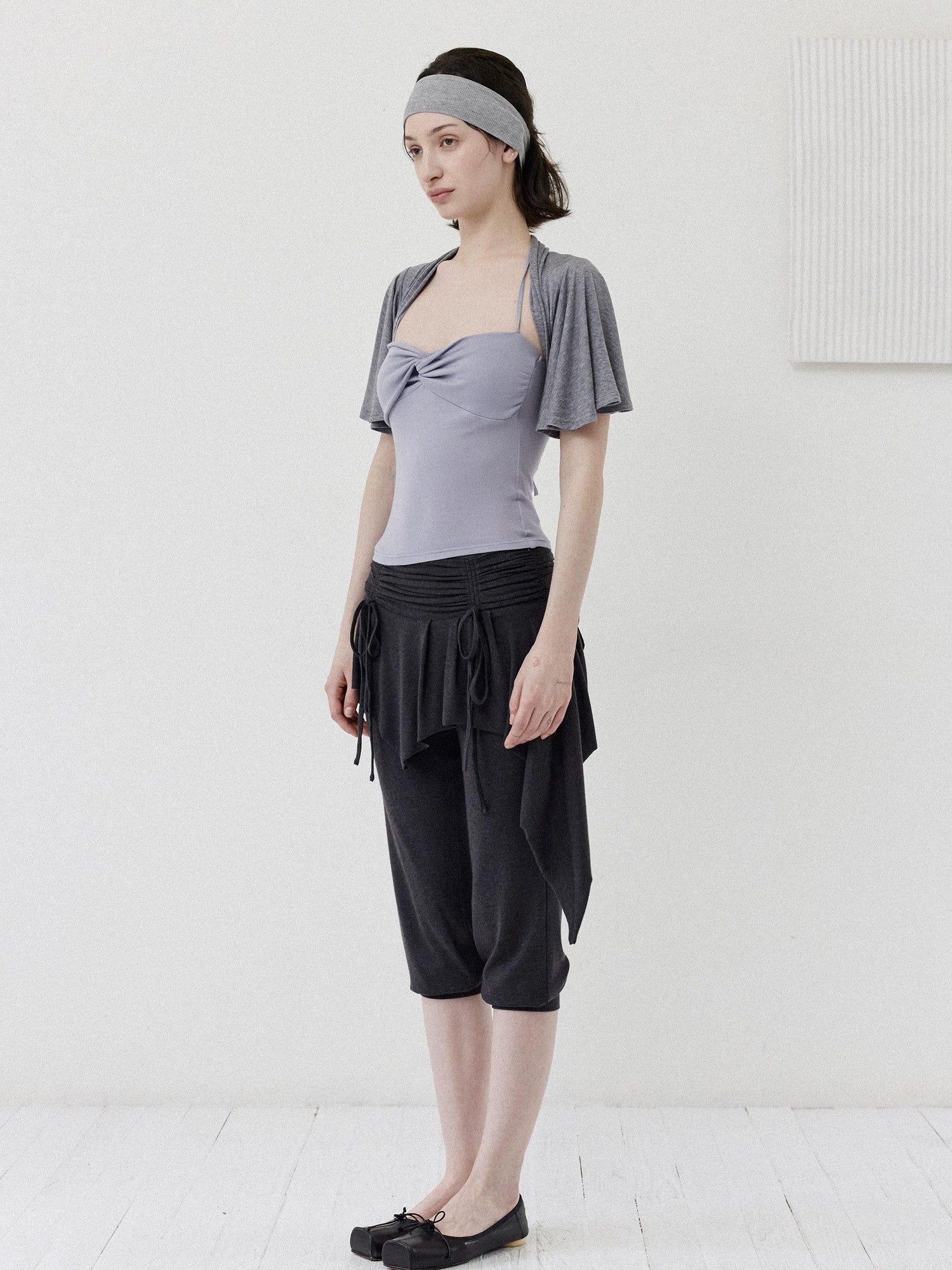 DKZ OFFICIAL Ballet Layered Asym Hem Paneling Women&