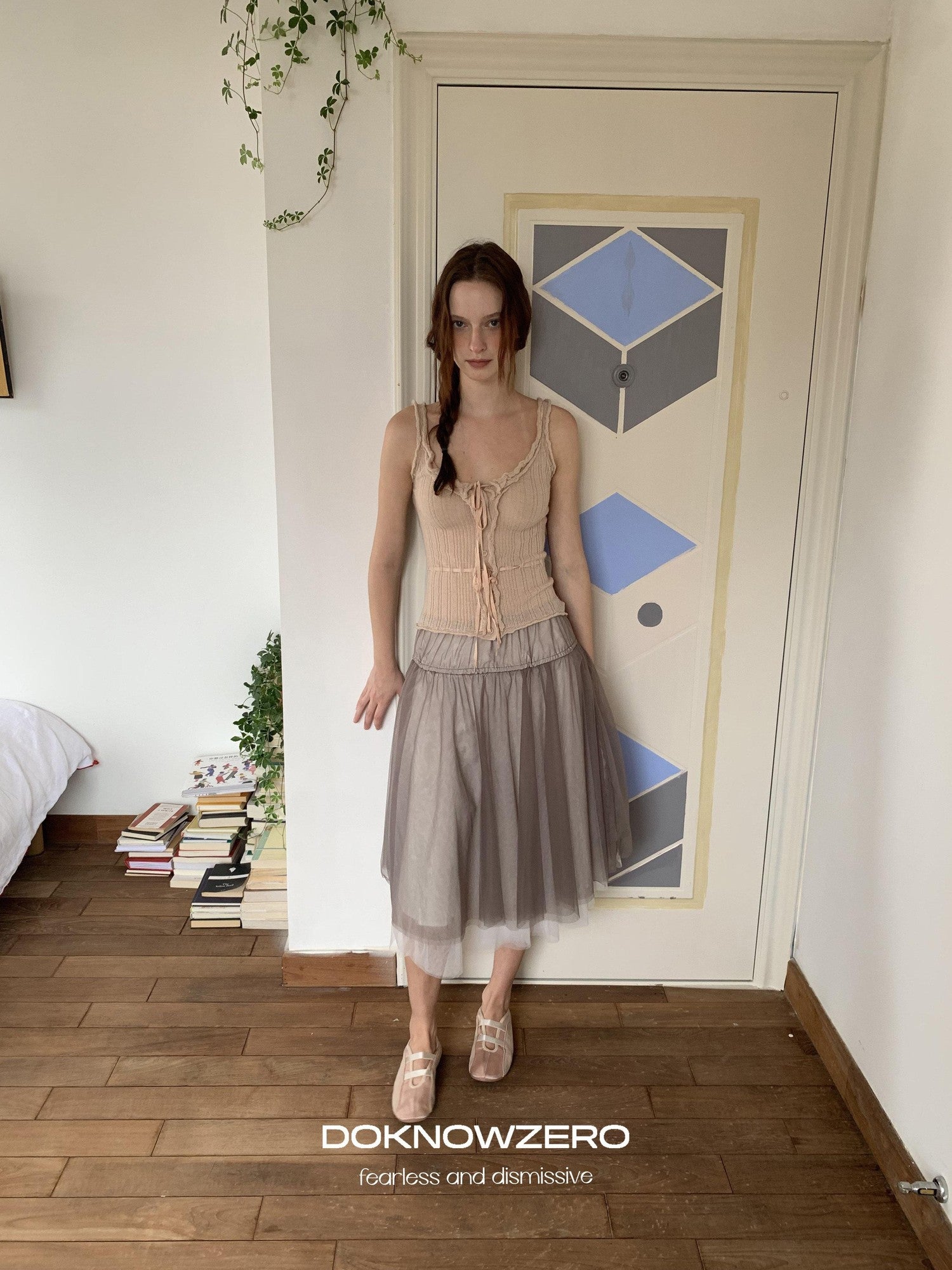 DKZ OFFICIAL Ballet Tulle Mesh A Line Loose Women&