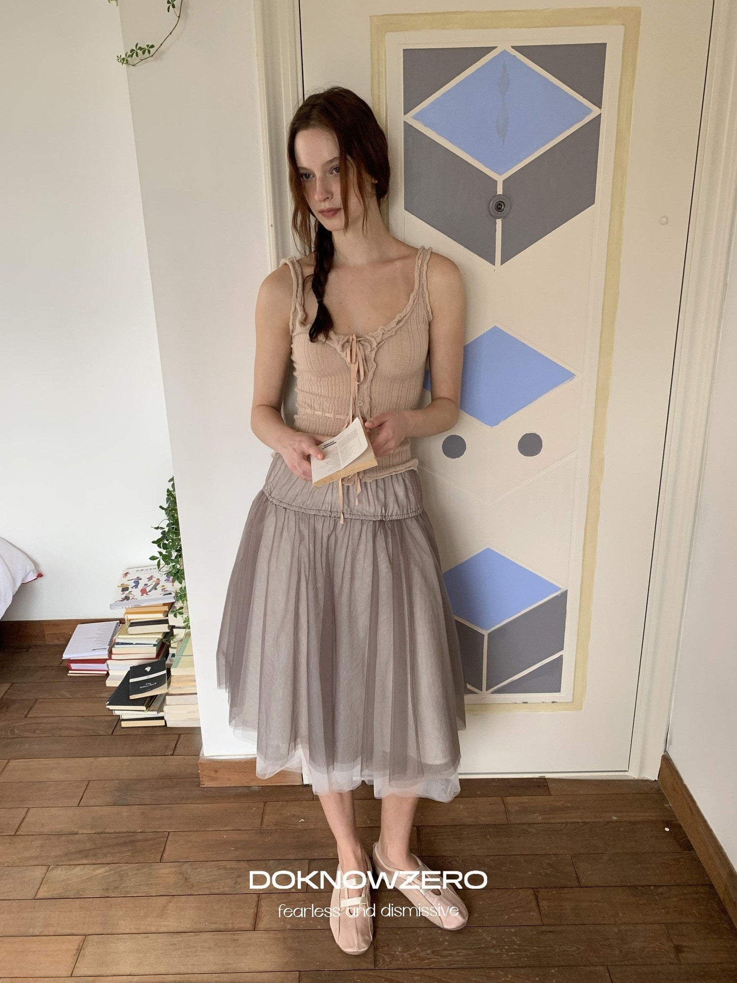 DKZ OFFICIAL Ballet Tulle Mesh A Line Loose Women&