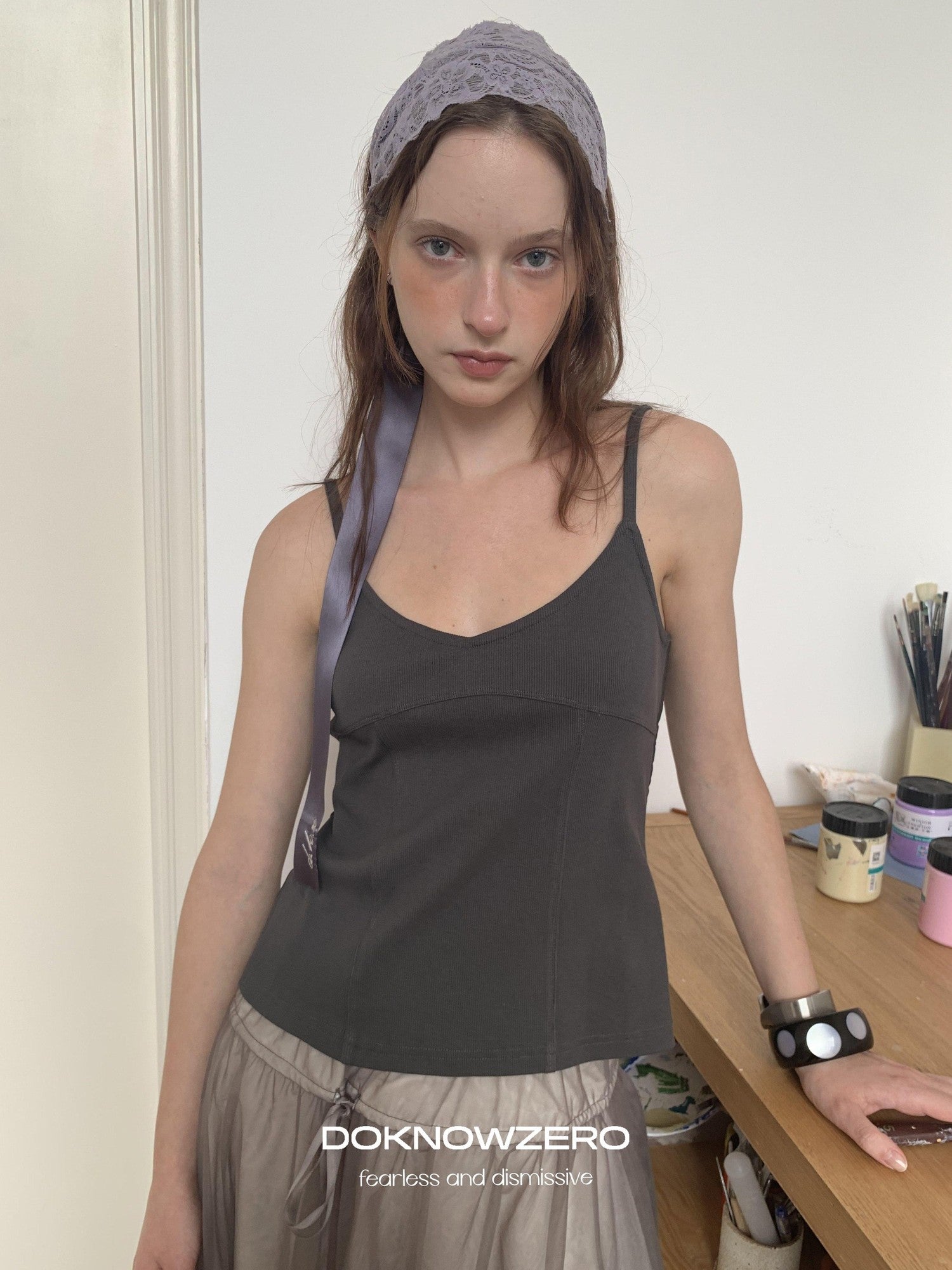 DKZ OFFICIAL Basic Side Button Slim Fit Women&
