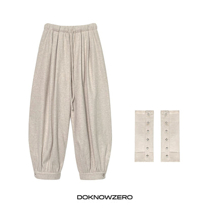DKZ_OFFICIAL_Beige_Draped_Convertible_Elastic_Waist_Pocket_Women&