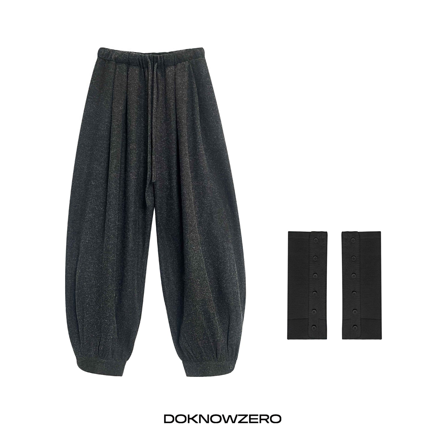DKZ_OFFICIAL_Beige_Draped_Convertible_Elastic_Waist_Pocket_Women&