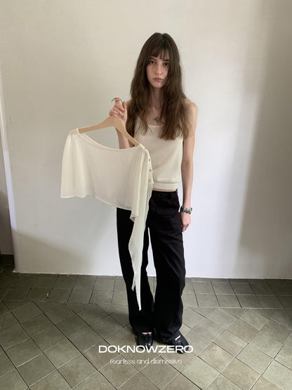 DKZ OFFICIAL Black Cargo Multiple Pockets Vintage Street Women&
