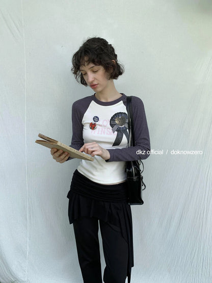 Black Layered Waist Flared Ballet Pants
