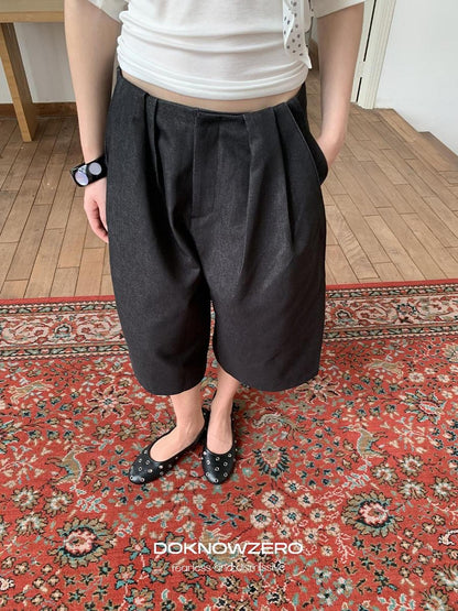 DKZ OFFICIAL Black Ruched Loose Fit Cotton Women&