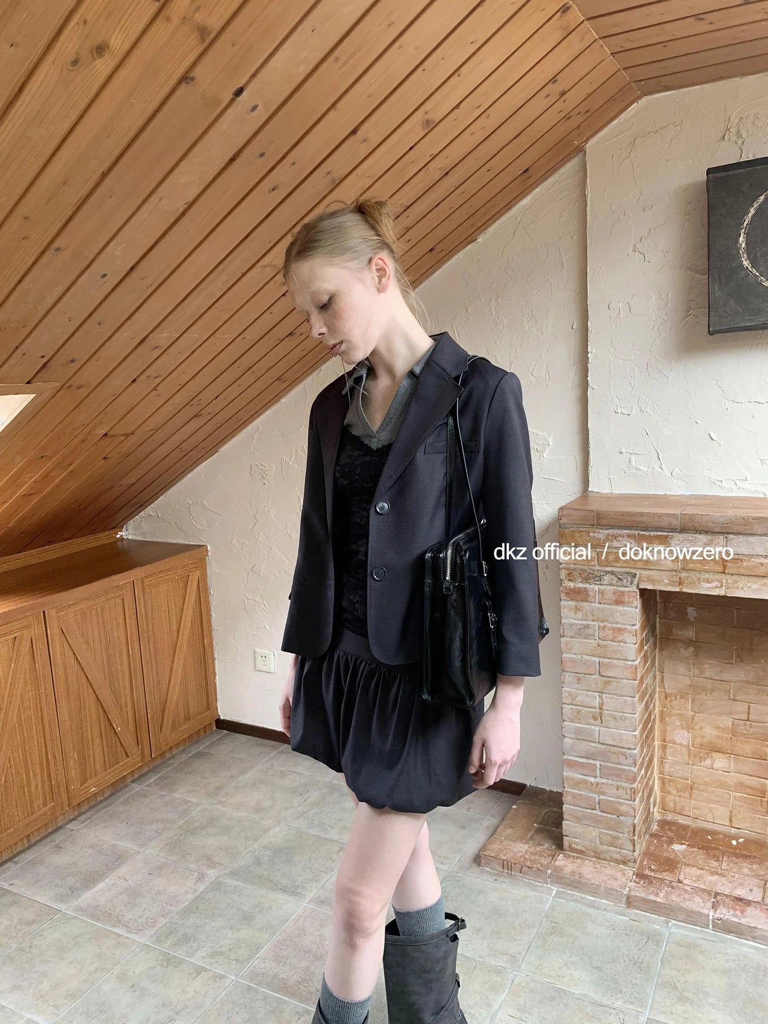 DKZ OFFICIAL Black Sheer Lace Camisole Top