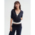 DKZ_OFFICIAL_Blue_Hooded_Zip_Cropped_Mid_Sleeve_Micro_Flare_Women&