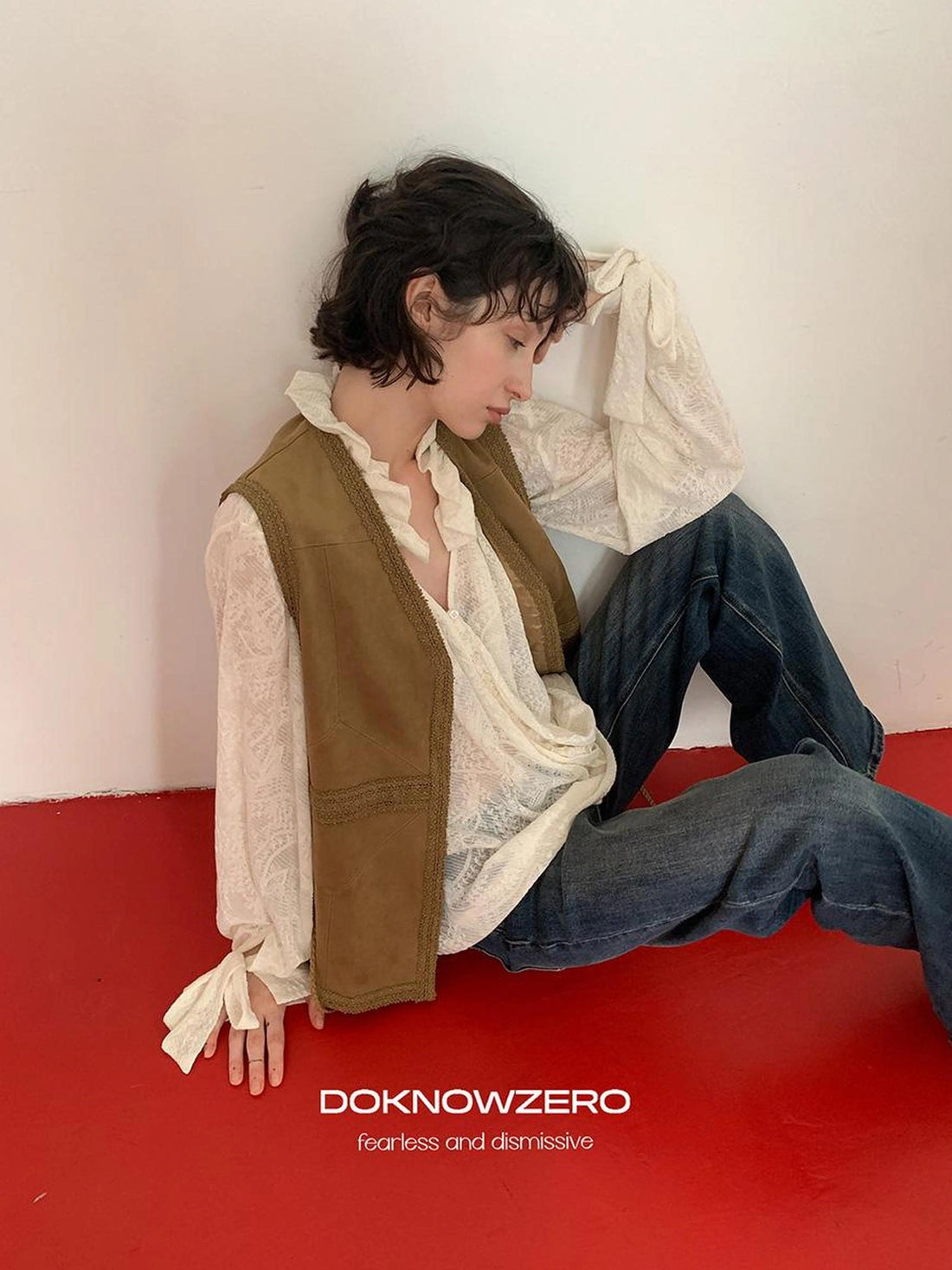 DKZ OFFICIAL Bohemian Suede Vest For Women Retro Layering Sleeveless Top