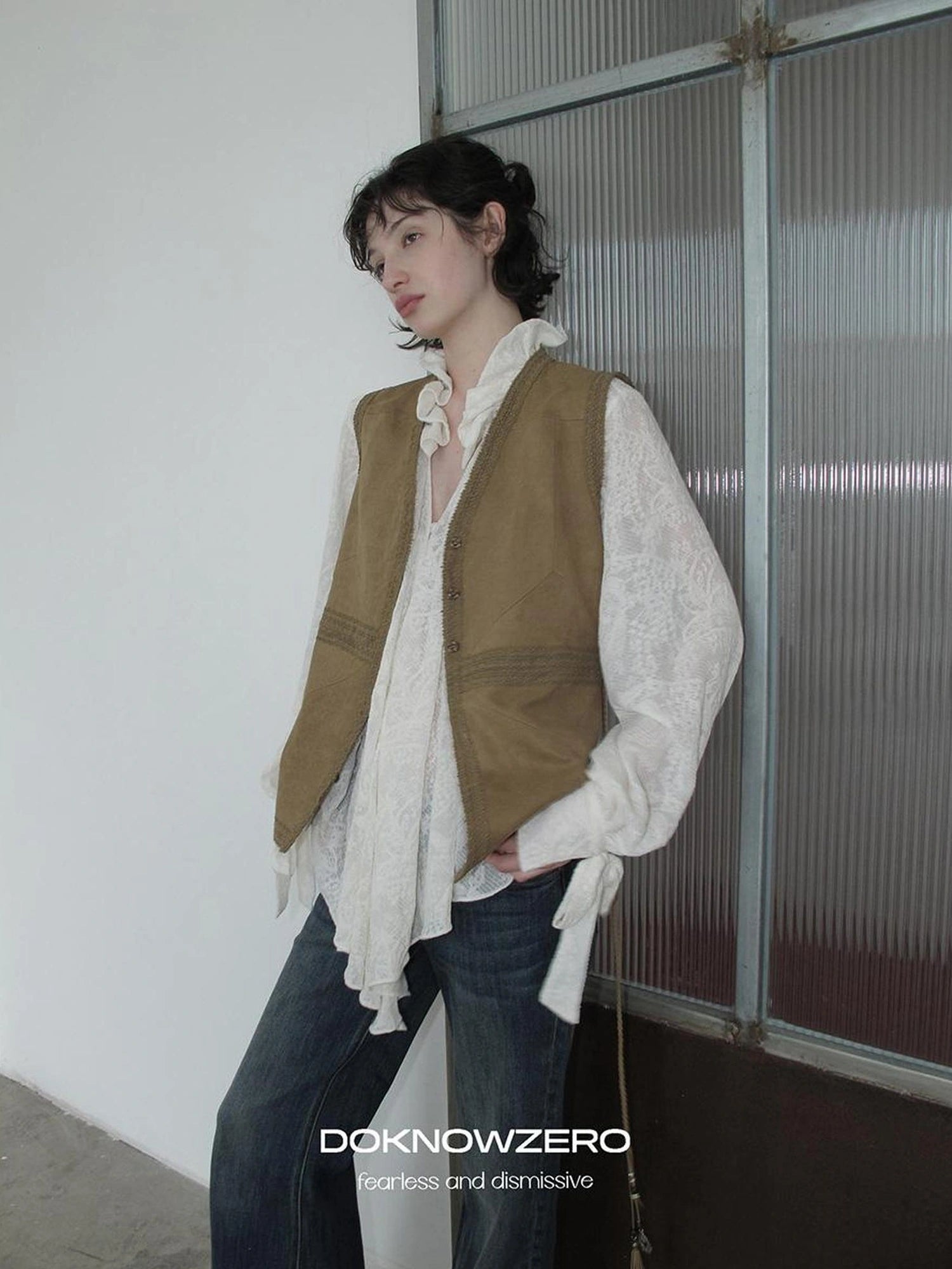 DKZ OFFICIAL Bohemian Suede Vest For Women Retro Layering Sleeveless Top