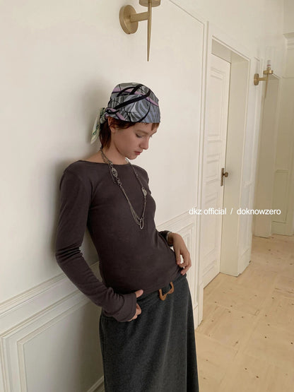 DKZ OFFICIAL Butterfly Knot Knit Camisole And Maxi Dress Two Piece Set