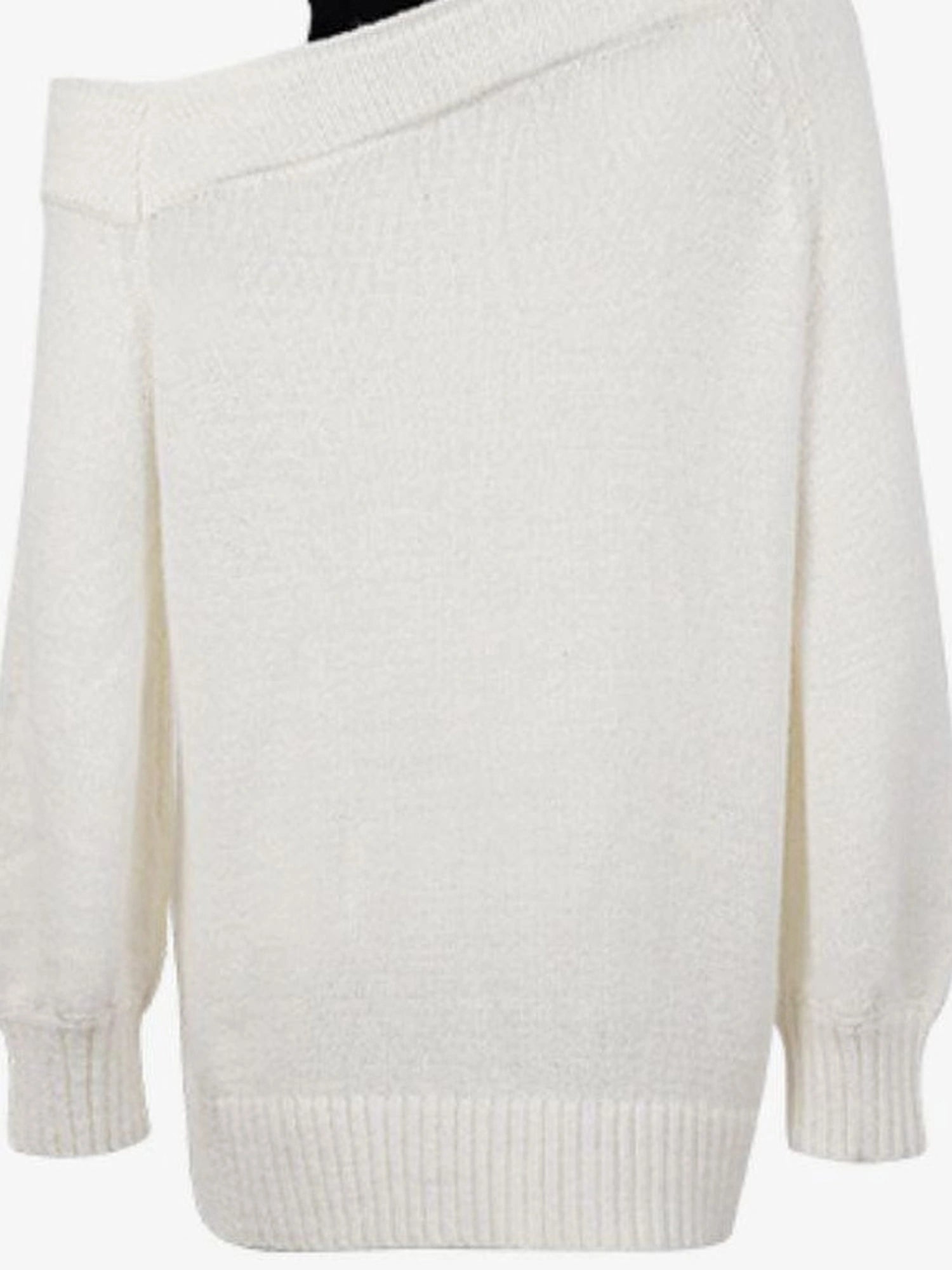 DKZ OFFICIAL Butterfly Off Shoulder Knit Sweater Vintage Print Top