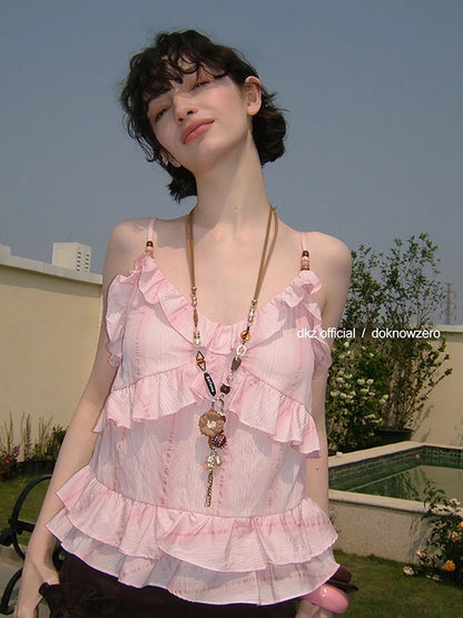 DKZ_OFFICIAL_Canelé_Beaded_Strap_Camisole_Pleated_Ribbon_Skirt_Set_MISSTT