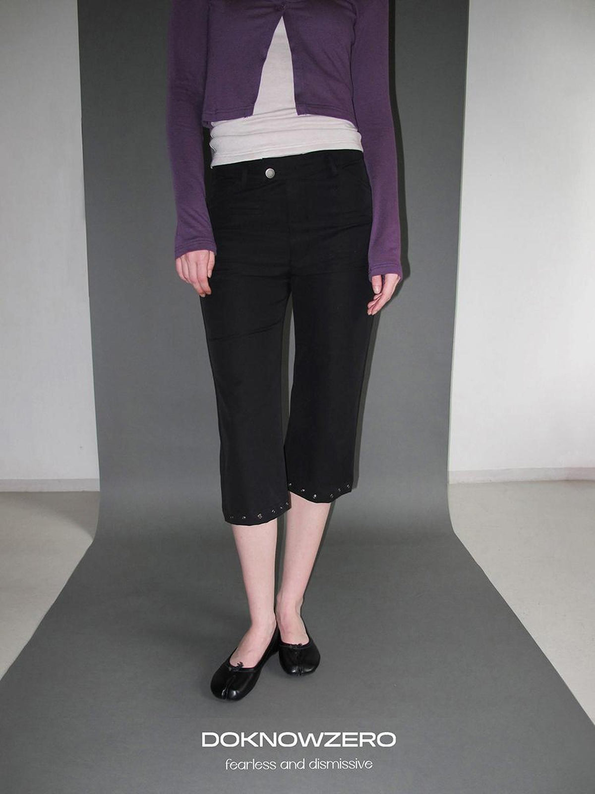 DKZ OFFICIAL Casual Low Waist Straight Leg Women&