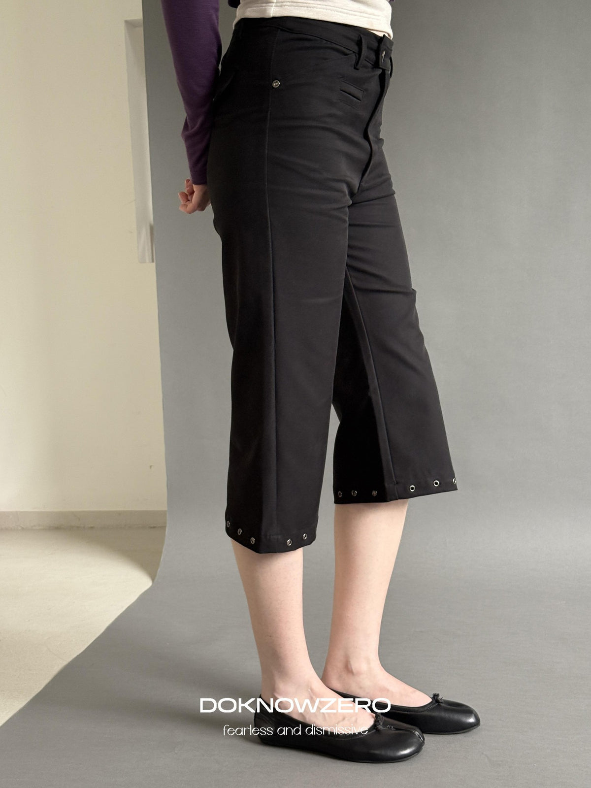 DKZ OFFICIAL Casual Low Waist Straight Leg Women&