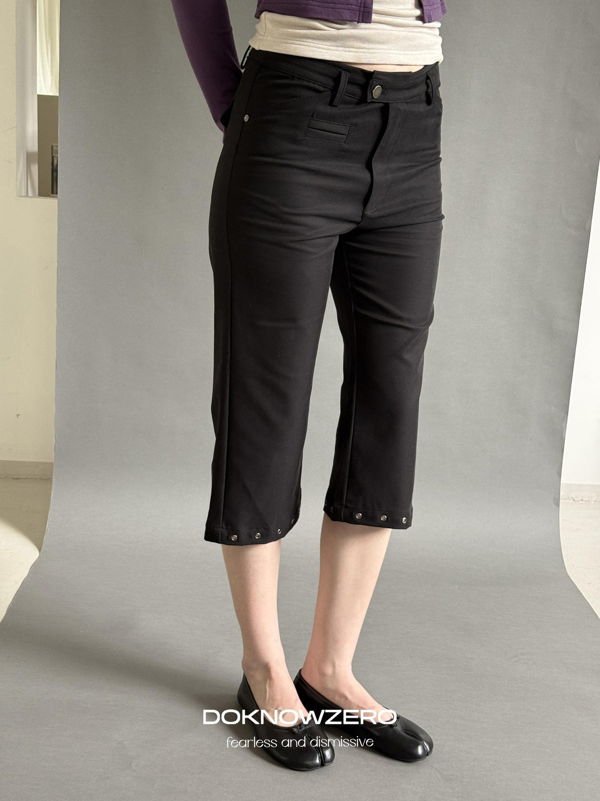 DKZ OFFICIAL Casual Low Waist Straight Leg Women&