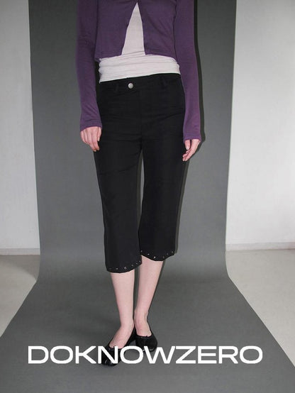 DKZ OFFICIAL Casual Low Waist Straight Leg Women&