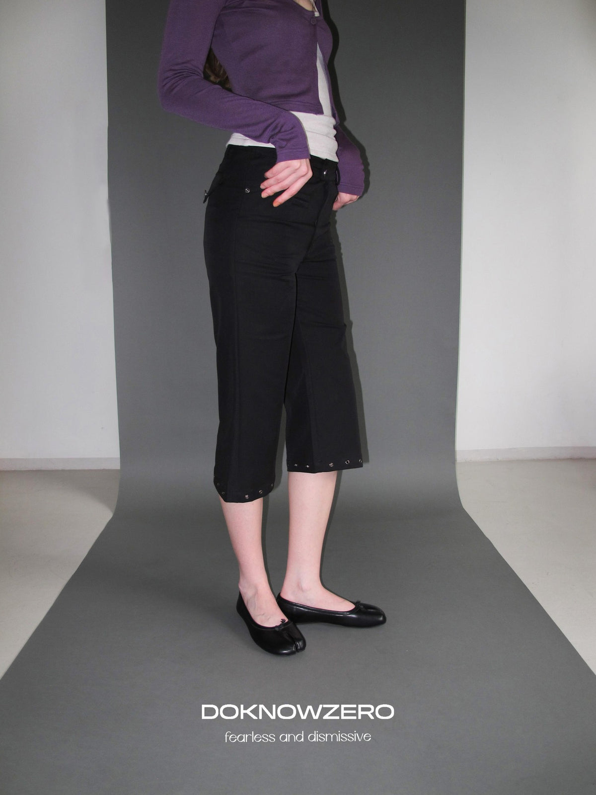 DKZ OFFICIAL Casual Low Waist Straight Leg Women&