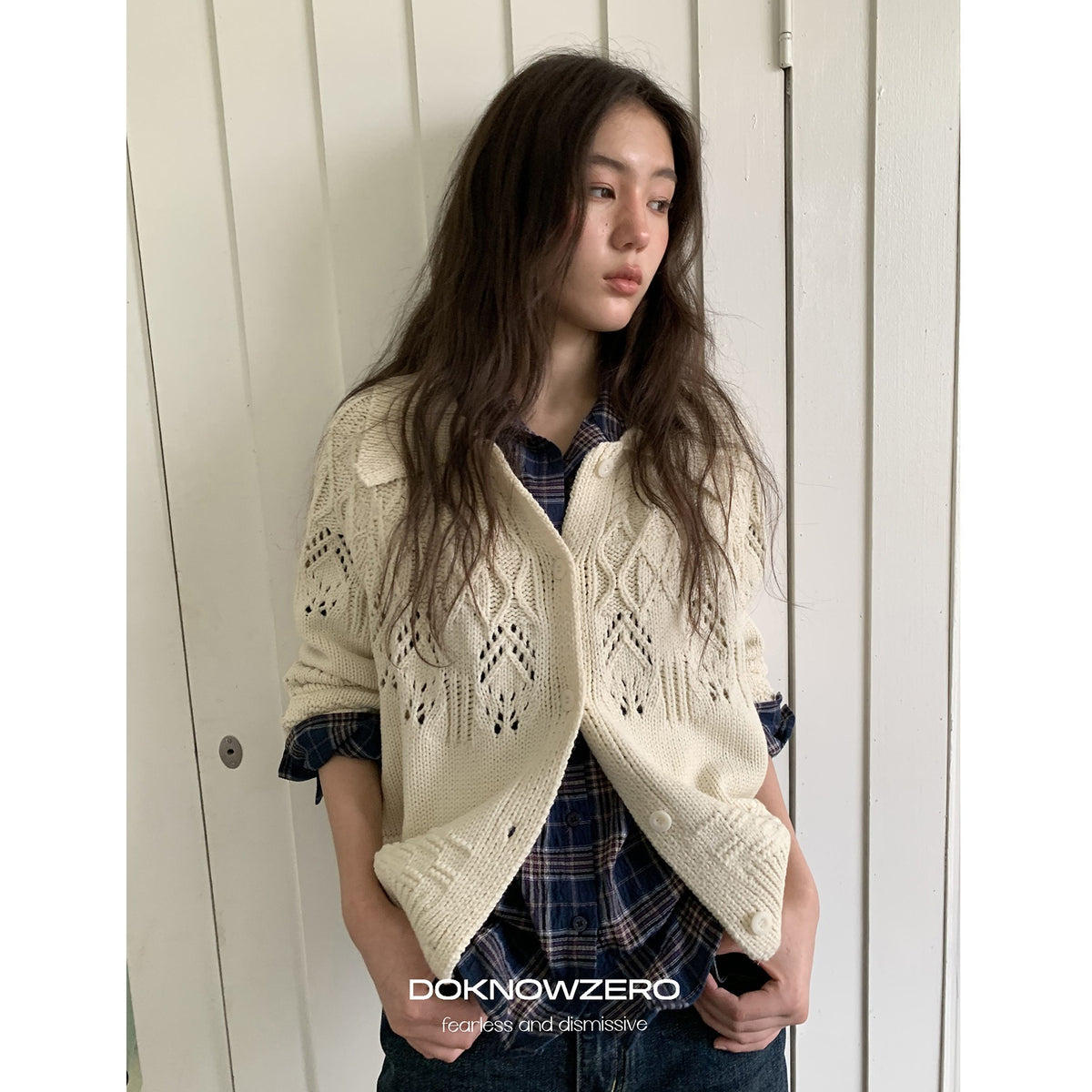 DKZ_OFFICIAL_Chunky_Retro_Jacquard_Openwork_Knit_Women&