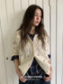 DKZ OFFICIAL Chunky Retro Jacquard Openwork Knit Women&