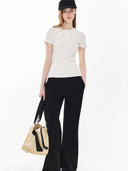 DKZ OFFICIAL Classic Henley Neck Women&