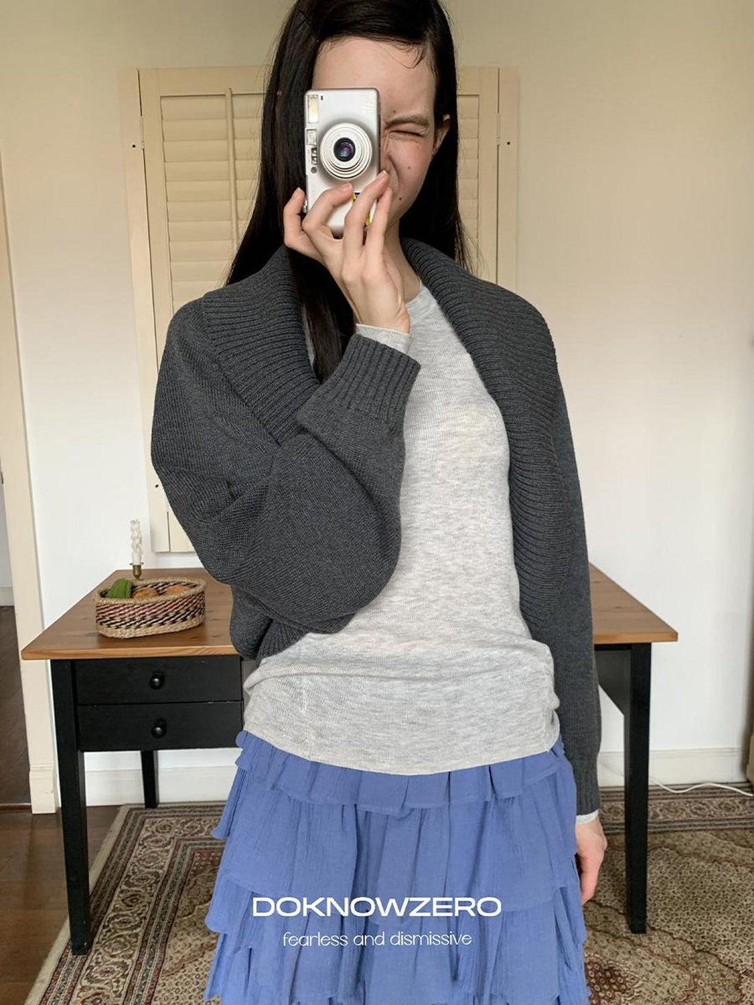 DKZ OFFICIAL Cocoon Knit Relaxed Fit Long Sleeve Women&