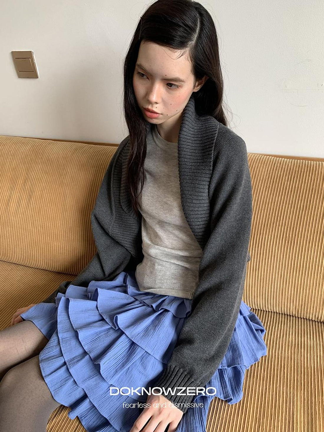 DKZ OFFICIAL Cocoon Knit Relaxed Fit Long Sleeve Women&