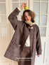DKZ_OFFICIAL_Coffee_Fur_Collar_Vintage_Plaid_Loose_Women&