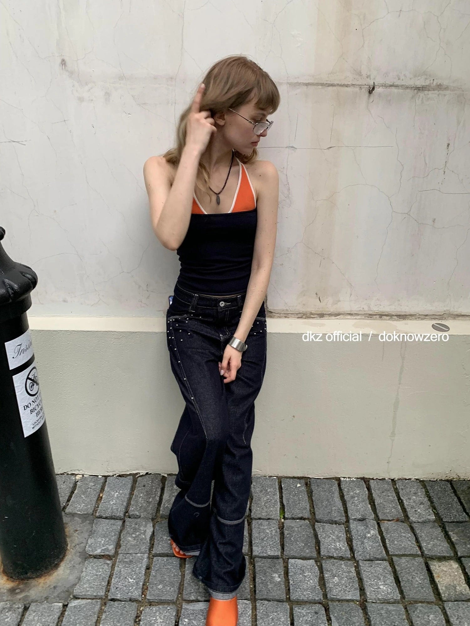 DKZ OFFICIAL Color Block Splicing Cami Top
