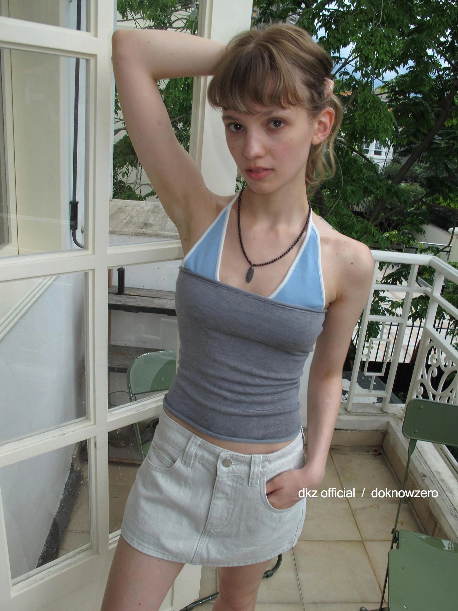 DKZ OFFICIAL Color Block Splicing Cami Top