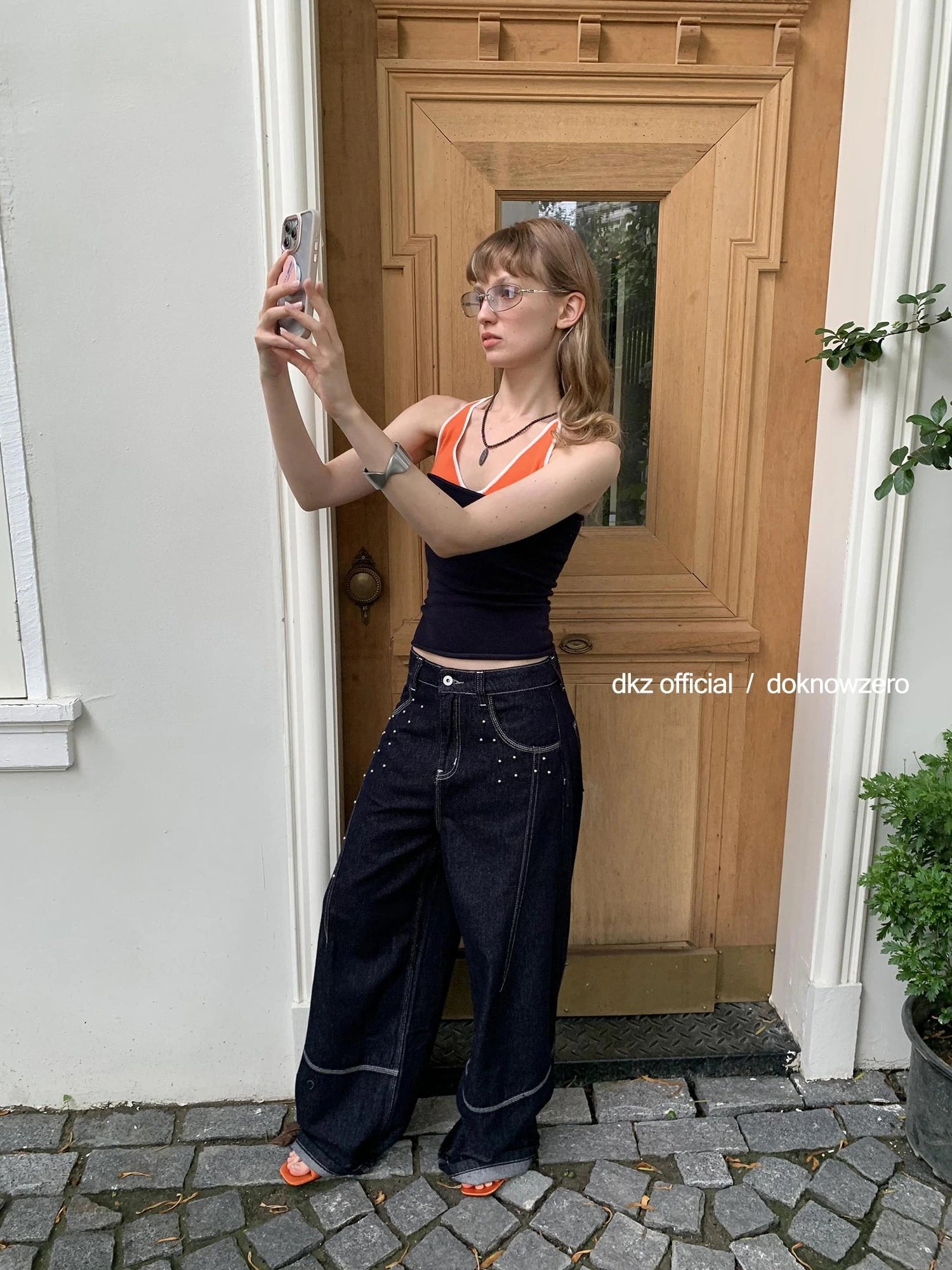 DKZ OFFICIAL Color Block Splicing Cami Top
