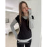 DKZ_OFFICIAL_Color_Block_Two_Piece_Layered_Cotton_Women&