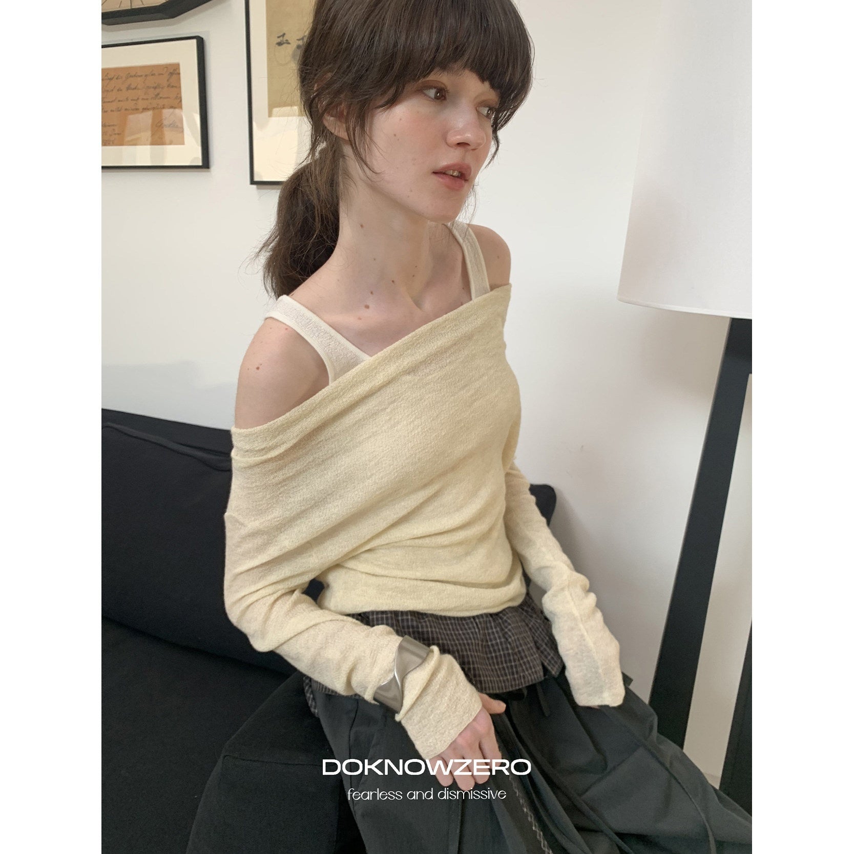 DKZ_OFFICIAL_Colorblock_Faux_Layered_Drape_Neck_Women&