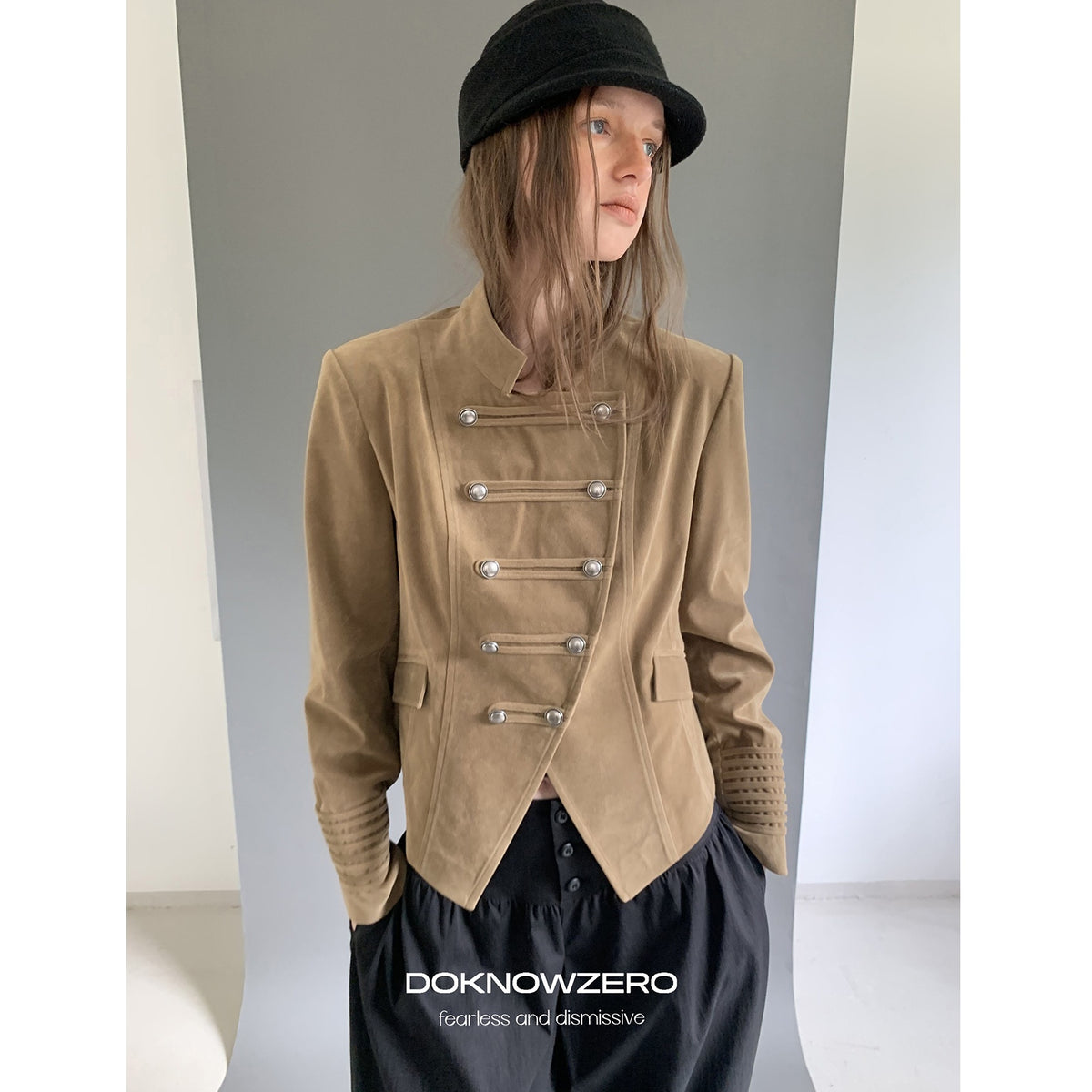 DKZ_OFFICIAL_Cropped_Vintage_Napoleon_Cut_Double_Breasted_Biker_Women&