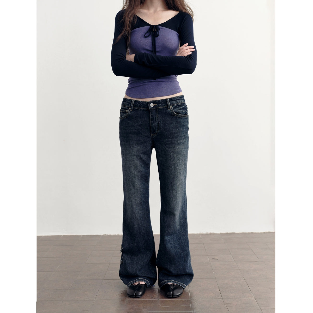DKZ_OFFICIAL_Dark_Blue_Retro_Cargo_Pocket_Women&