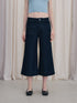 DKZ_OFFICIAL_Deep_Blue_Cropped_Vintage_Micro_Flare_Loose_Button_Pocket_Women&