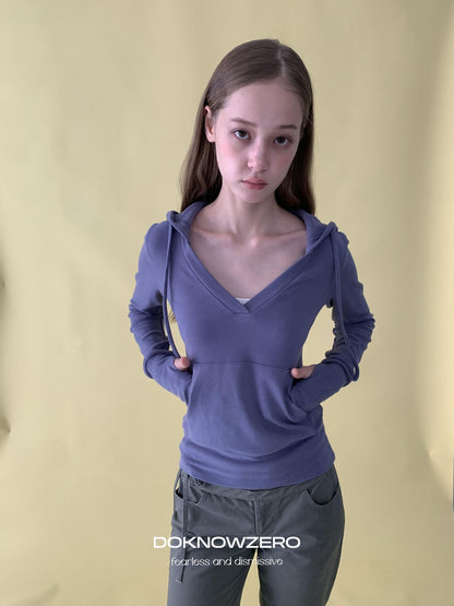 DKZ OFFICIAL Deep V-neck Waist Cinch Korean Style Women&