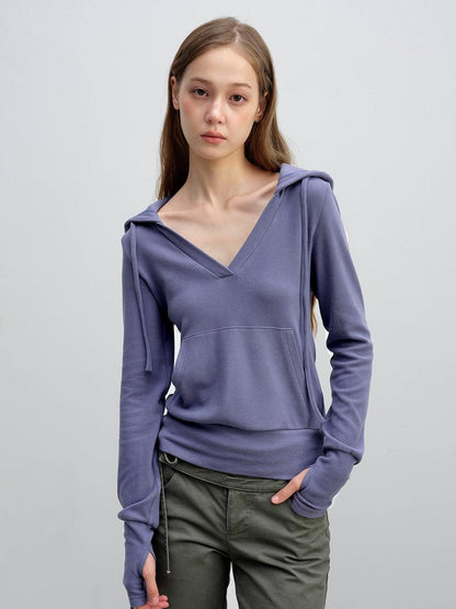 DKZ OFFICIAL Deep V-neck Waist Cinch Korean Style Women&