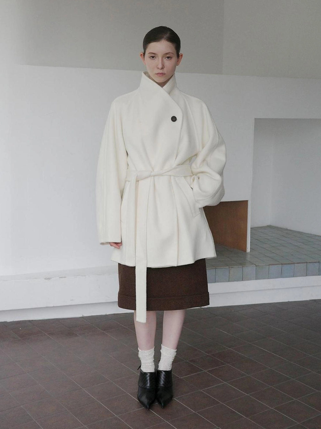 DKZ OFFICIAL Double Faced Wool Feel Overcoat