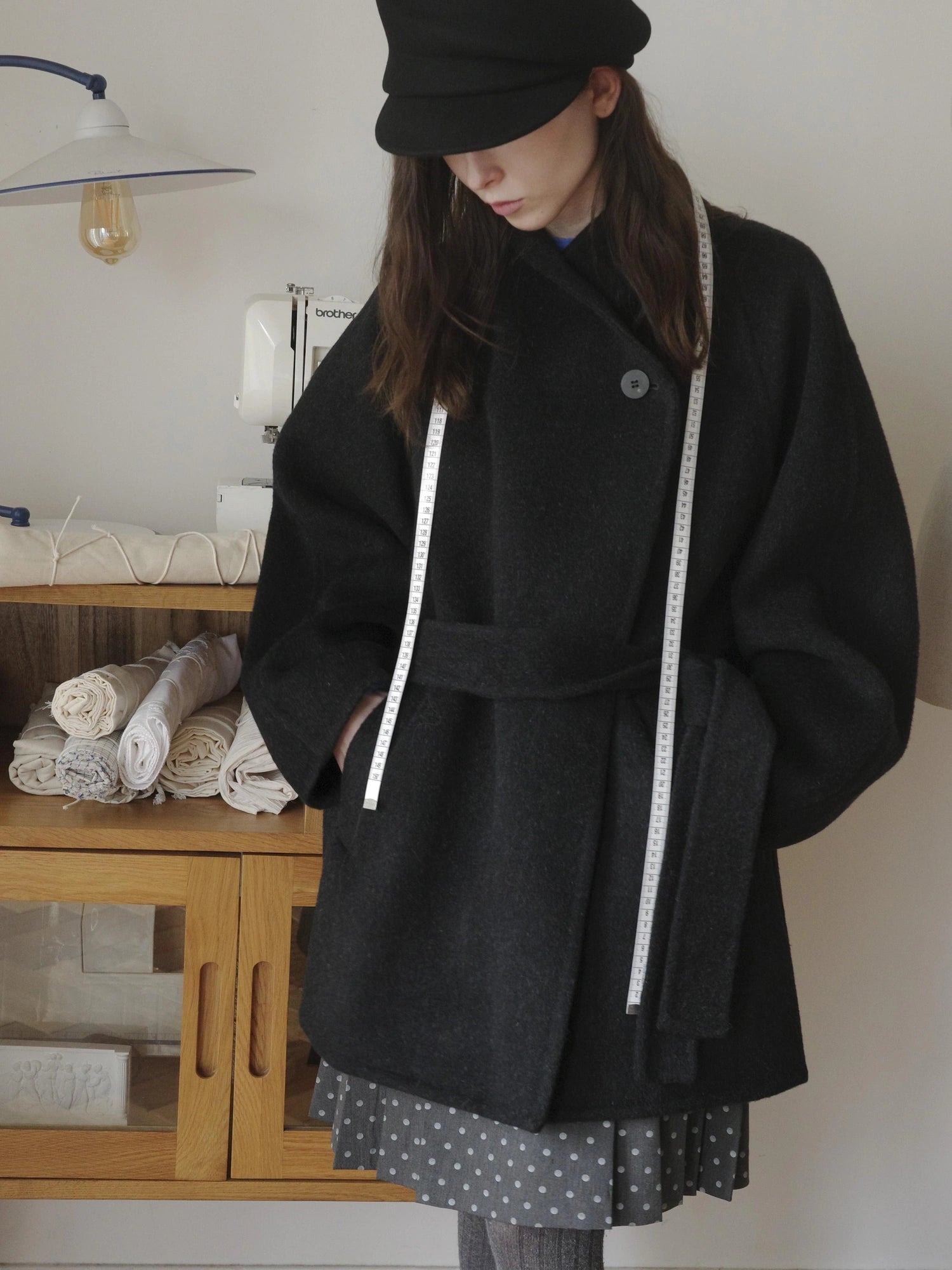 DKZ OFFICIAL Double Faced Wool Feel Overcoat